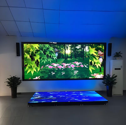 Affichage de panneau vidéo LED fixe intérieur SMD P10 avec 3840 High Brush Refresh et 1200CD Brightness