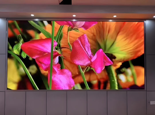 Affichage de panneau vidéo LED fixe intérieur SMD P10 avec 3840 High Brush Refresh et 1200CD Brightness
