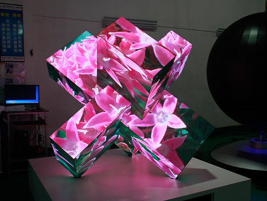 Écran LED transparent P4 facilement installé, haute résolution, conception légère